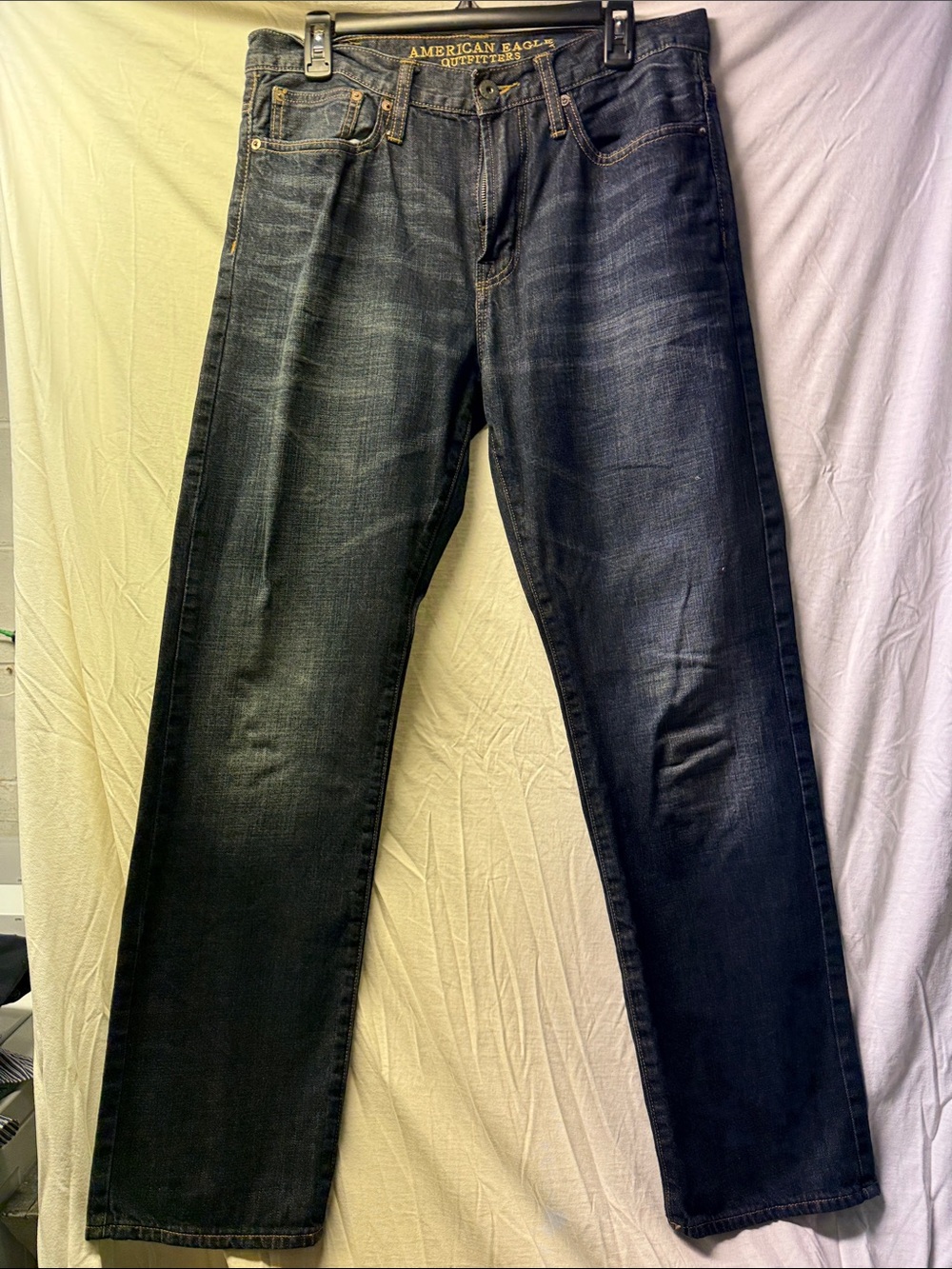 American Eagle Outfitters Dark Blue Relaxed Straight Men’s Jeans